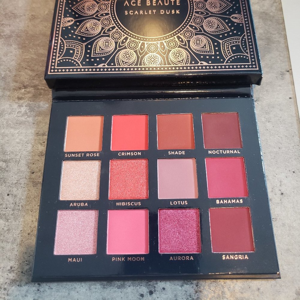 Ace Beaute "Scarlet Dusk" eyeshadow palette